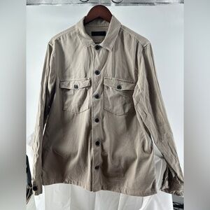 All saints beige long sleeve shirt
